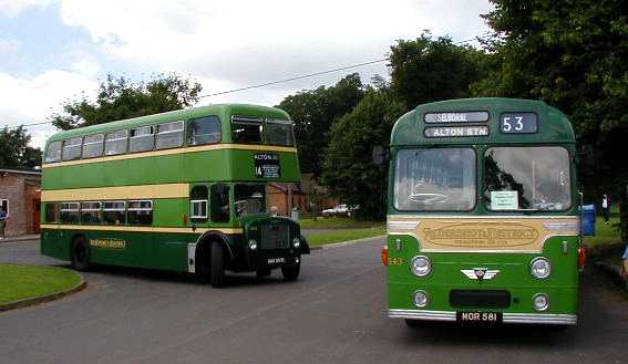 Aldershot & District AEC Reliance Metro Cammell 543 & Dennis Loline III Weymann 503